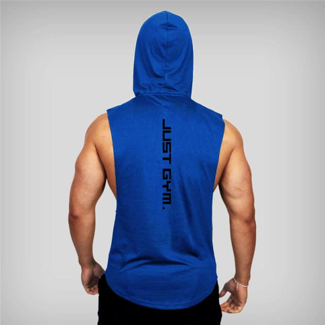 Tanktop hoodie Blue / XXL Aaron - Sportieve Hoodie Tanktop Mykozo