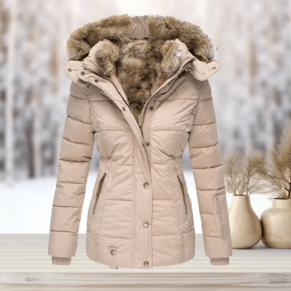 Coats & Jackets Abrikoos / S Arctic | Comfy winterjas met capuchon Mykozo