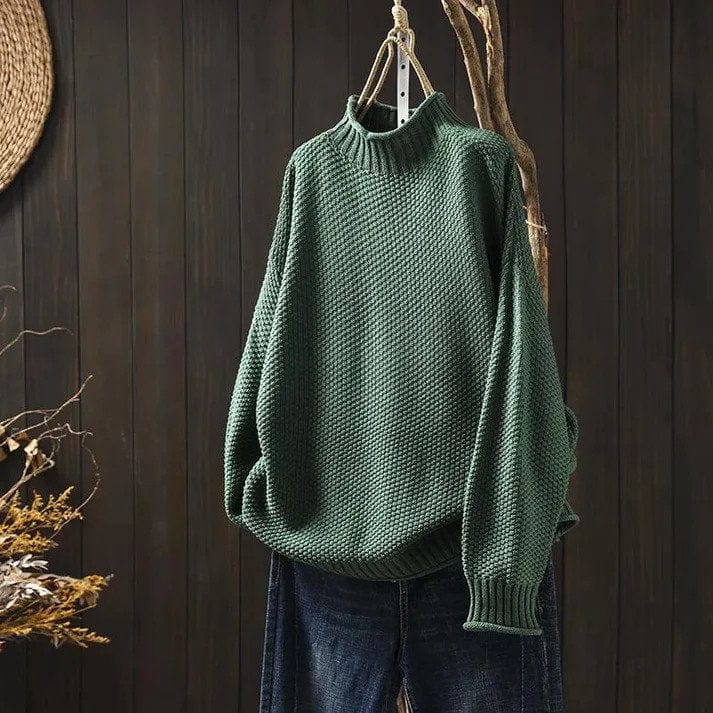 Sweater Groen / 1 Maat Brielle | Comfy Trui met volle mouwen Mykozo