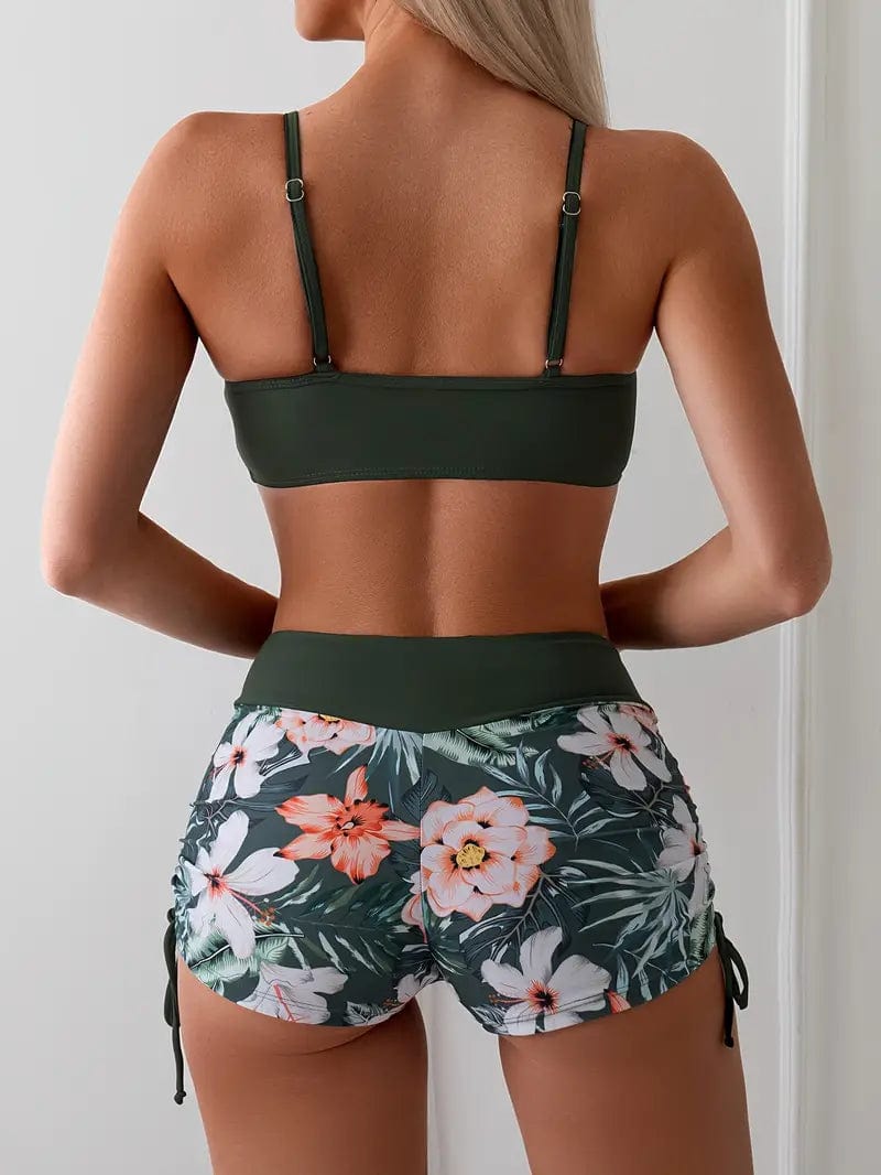 541 Britta® | Bikini met tropische bloemenprint en koordje Mykozo