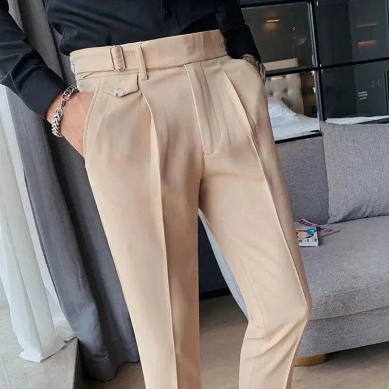 BUSCAS - Pantalon met Verstelbare Gesp - VAN MONTCLAIR NL