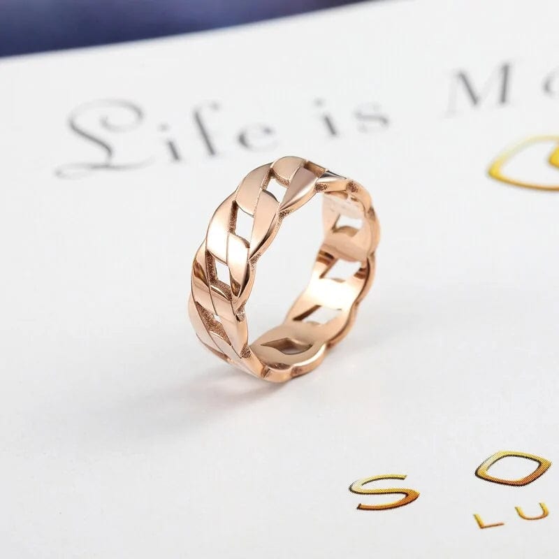 Ring Rose Gold / 5 Charlotte - Tijdloze Elegantie Ring Mykozo