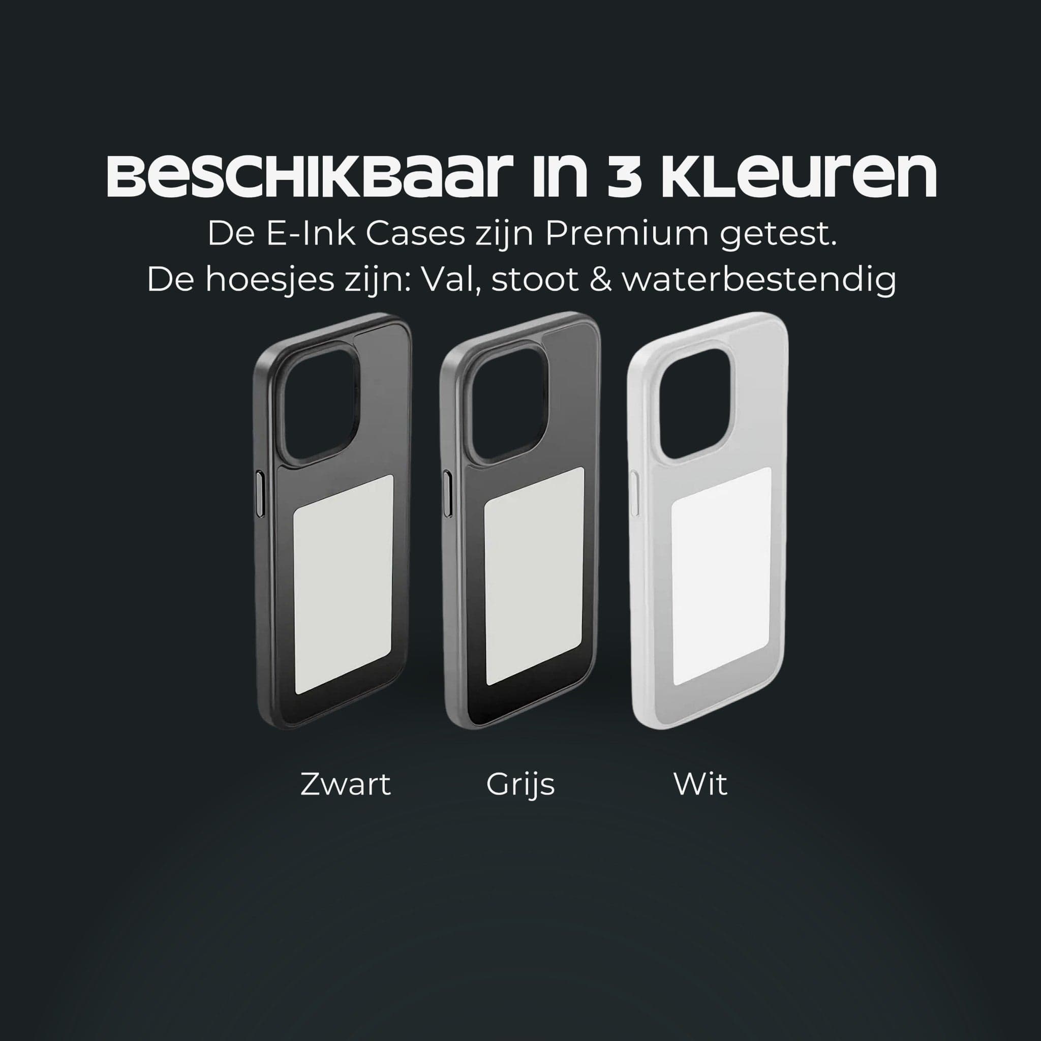 E - ink Case™ | Aanpasbaar Telefoonhoesje iPhone - VAN MONTCLAIR NL