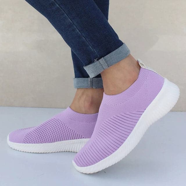 Sneakers Purple / 40 Elara - Vrouwelijke Sneakers met Ondersteunende Zool Mykozo