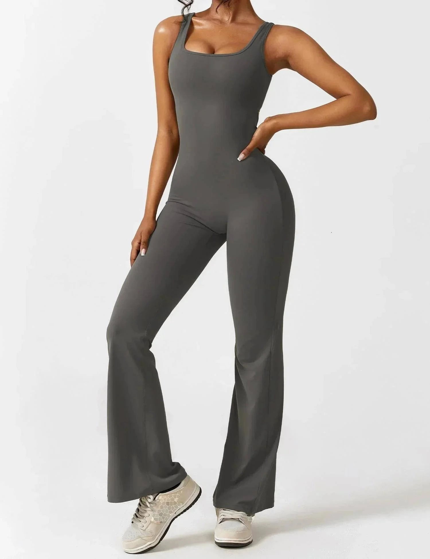 ELITE - Flare Backless Jumpsuit - VAN MONTCLAIR NL