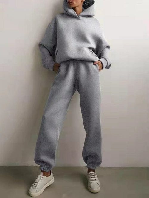 Hoodie set Gray / S Essentiële Winter Hoodie Set Mykozo