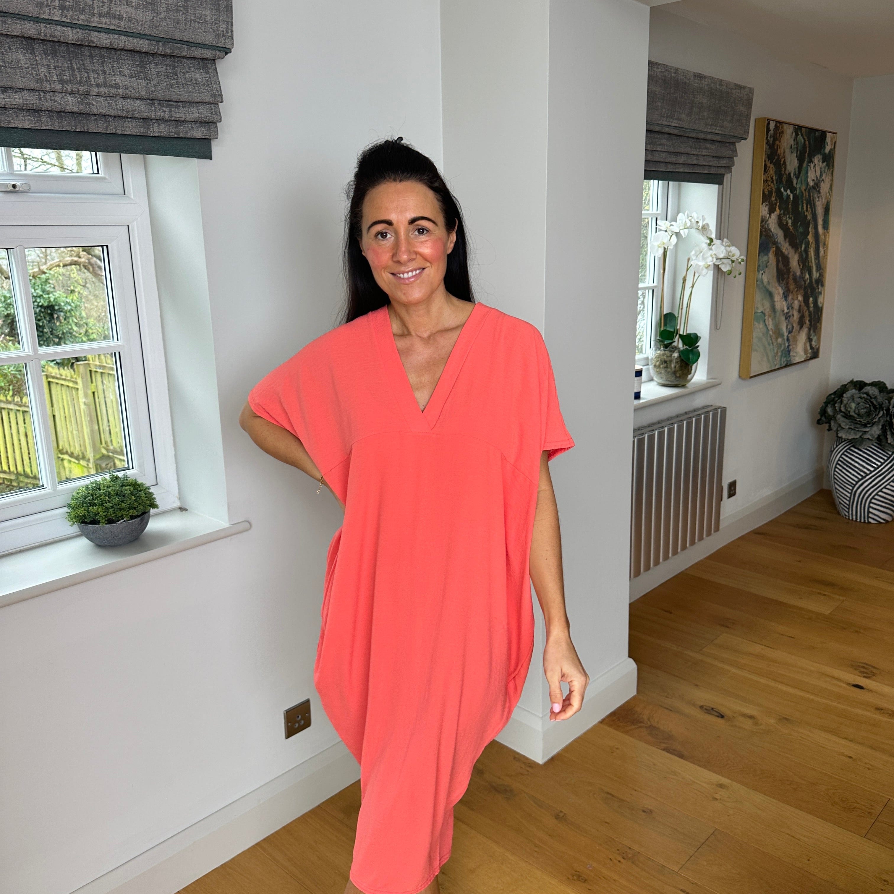 Fien | Comfy Jurk met V-hals Mykozo