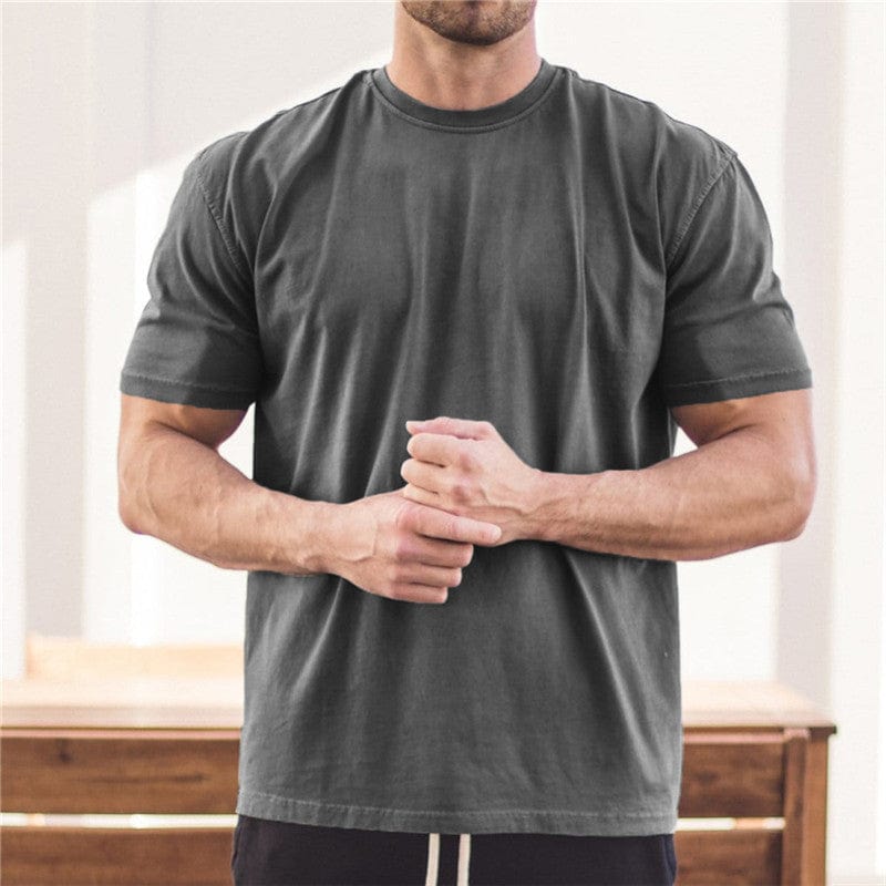 T-Shirt Charcoal Grey / M Finn - Heren Workout T-Shirts Mykozo