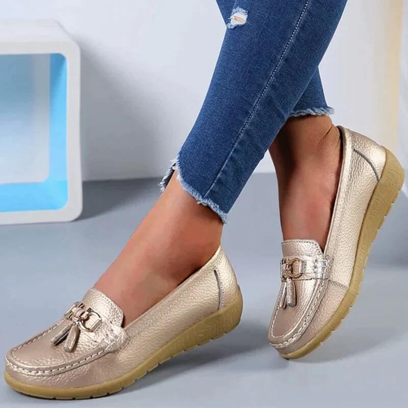 Goud / 35 Isabel | Comfy Leren Schoenen Mykozo