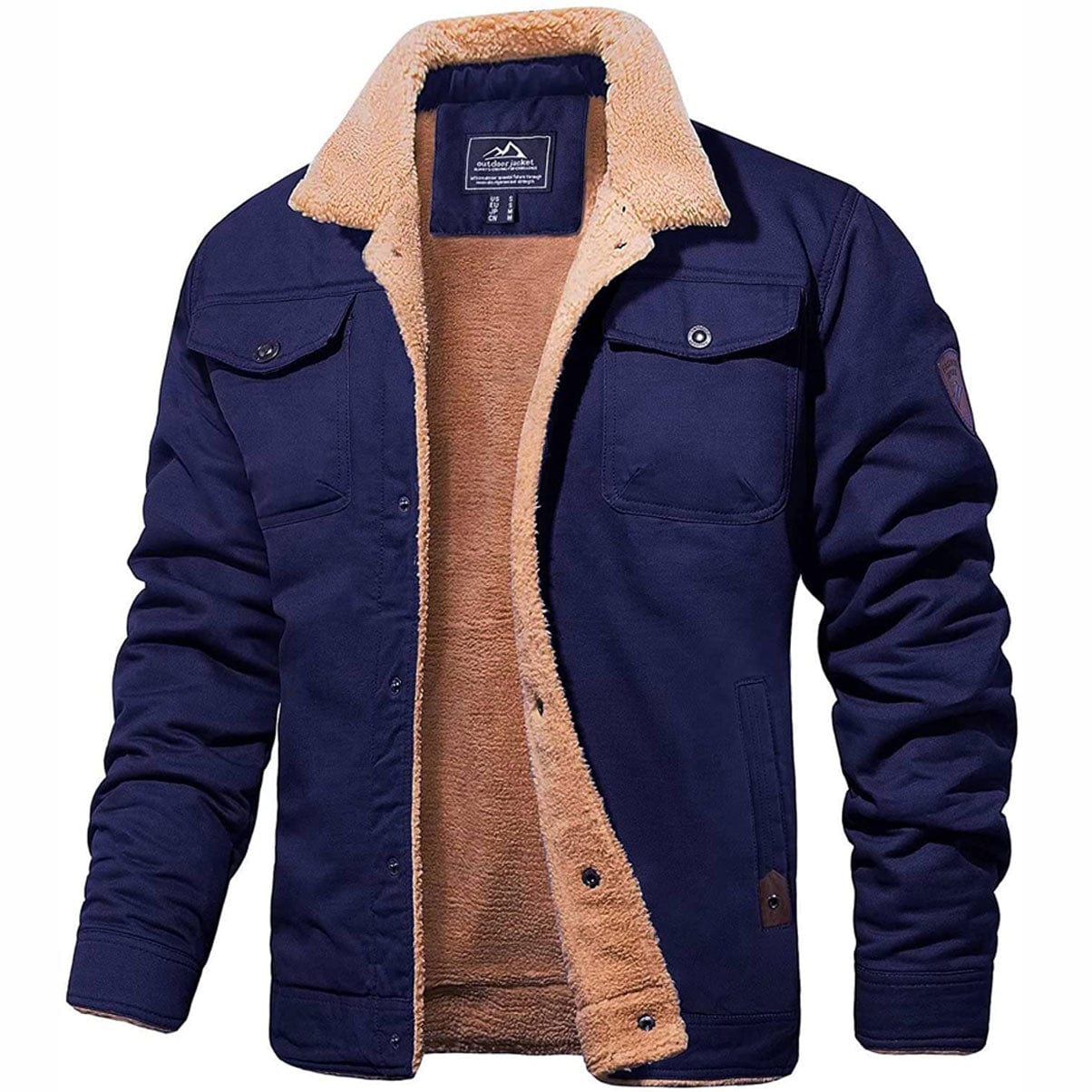 Blauw / S Jack - Zachte Pilot Jacket Mykozo