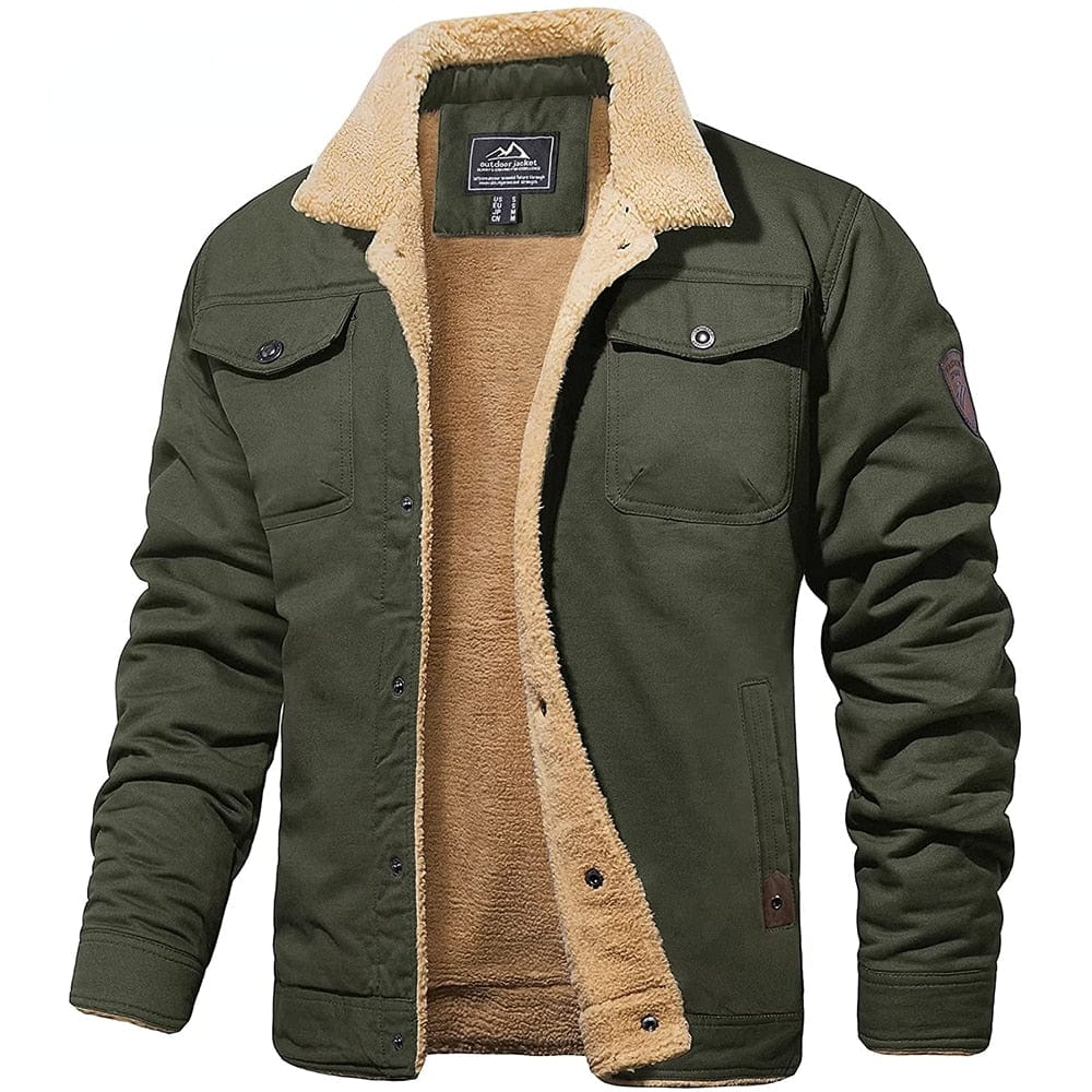 Groen / S Jack - Zachte Pilot Jacket Mykozo