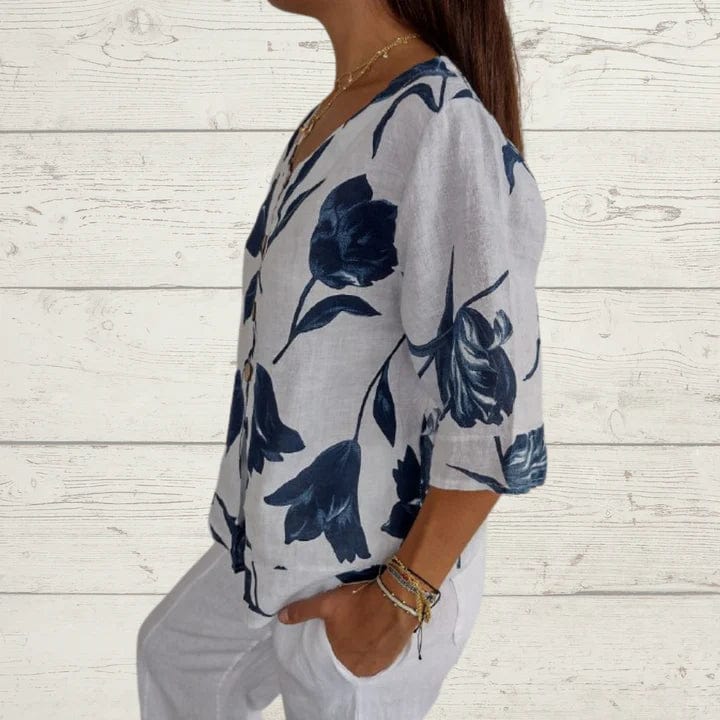 Tops Janneke | Elegante Blouse met V-hals Mykozo