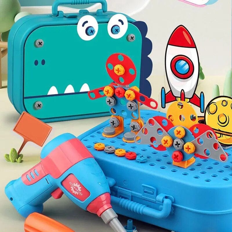 Dinosaurus (Turquouise) Kid Engineer™ Speelgoedbox Mykozo