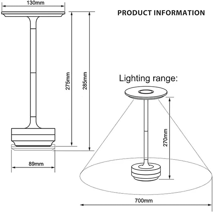 LAMPLUXE™ - TAFEL LAMP LED OPLAADBAAR - VAN MONTCLAIR NL