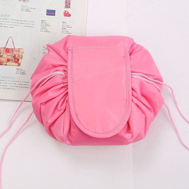 Tas Dark Pink Lara - Trekkoord Make-up Tas Mykozo