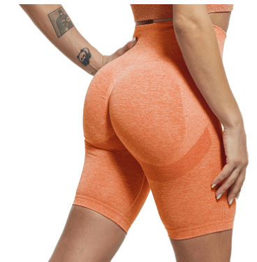 Legging Short Orange / S Luna - High Waist Sportlegging (Short) Mykozo