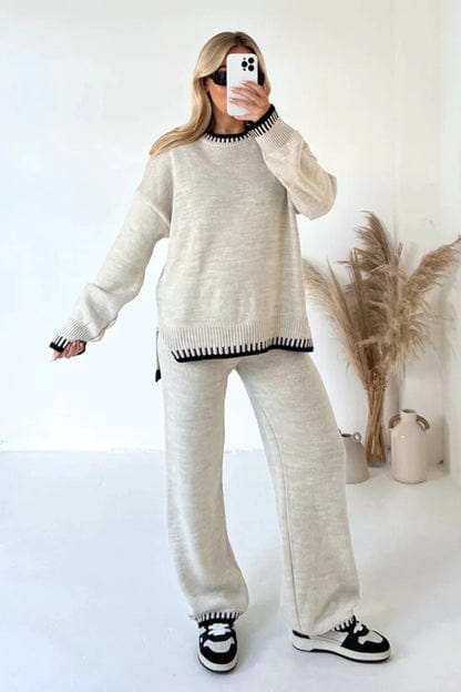 Licht Grijs / S Lynn | Comfy Twee delige set Mykozo