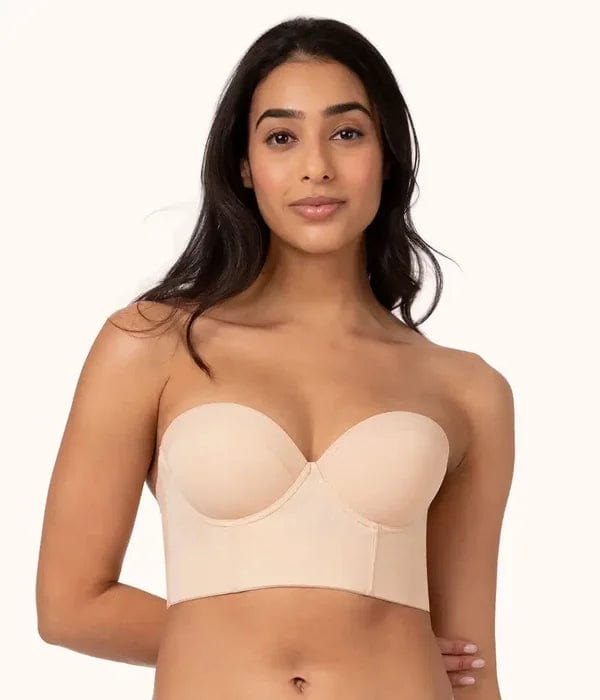 Bikini Beige / 32 / A Malene | Elegante comfortabele strapless beha Mykozo