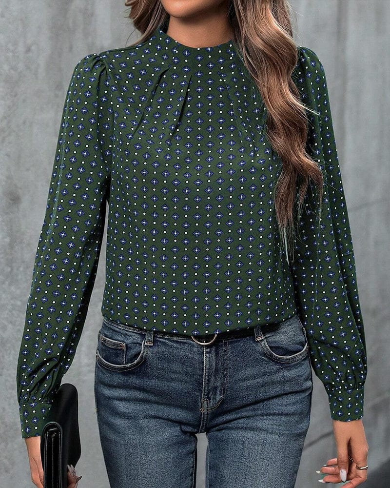 Blouses & Shirts Donker Groen / S Melissa | Elegante & Stijlvolle Blouse voor dames Mykozo