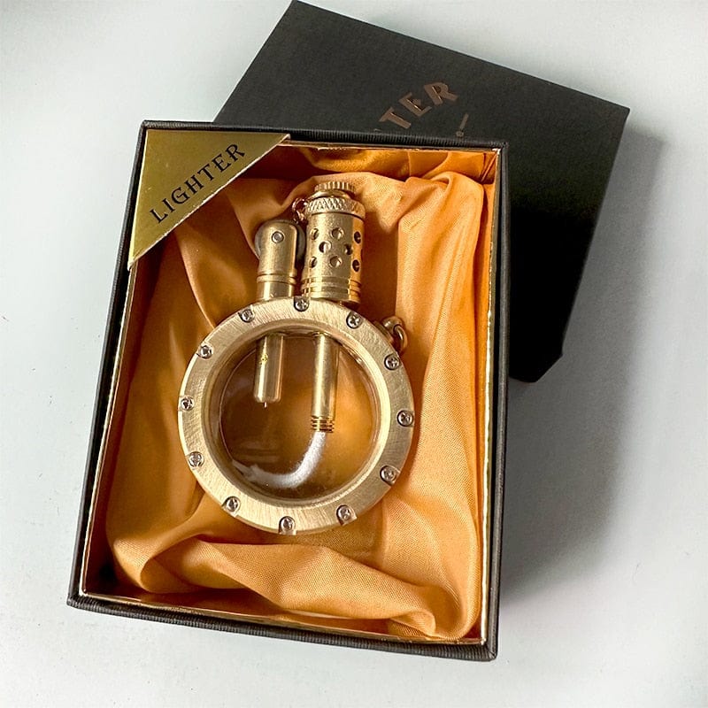 Gouden aansteker met geschenkverpakking Musk | Elegante Rustieke brandstofaansteker Mykozo