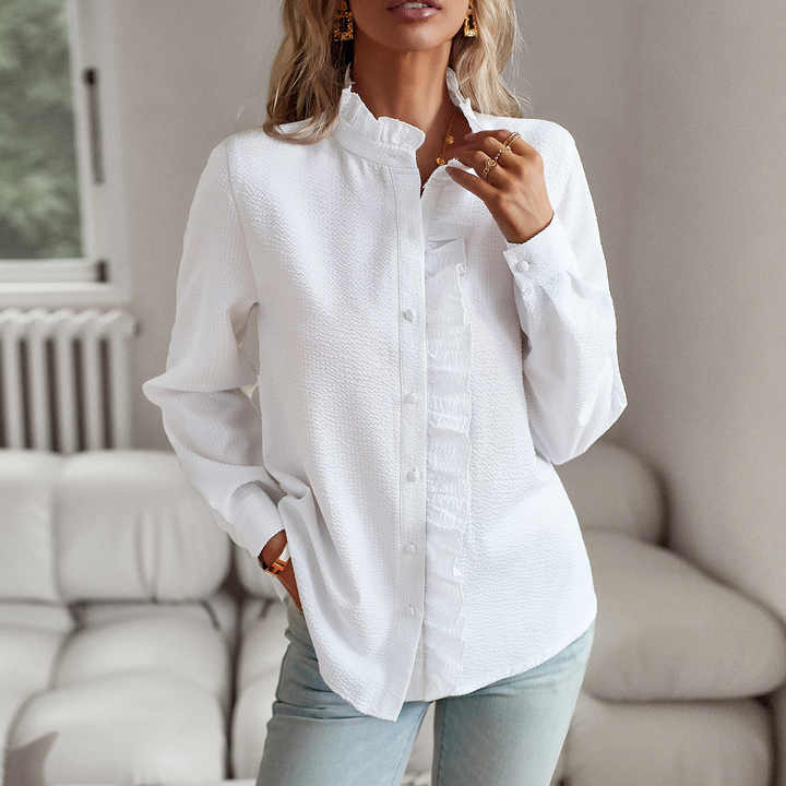 Blouse&Shirts Wit / S Davinia | Stijlvolle blouse Mykozo