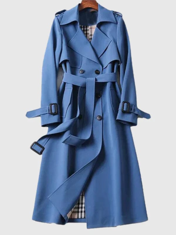 Coats & Jackets Licht Blauw / S Lavida | Comfy Trenchcoat met riem Mykozo