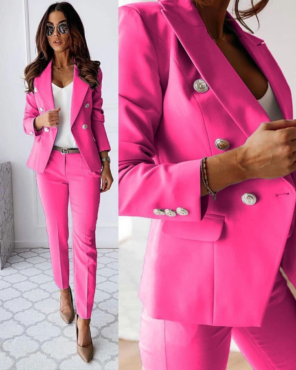 Donker Roze / S Candera | Elegante Dames Set Mykozo