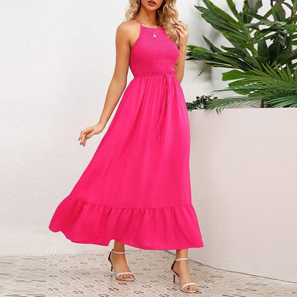 Dresses Roze / S Ursuline | Elegante Jurk zonder mouwen Mykozo