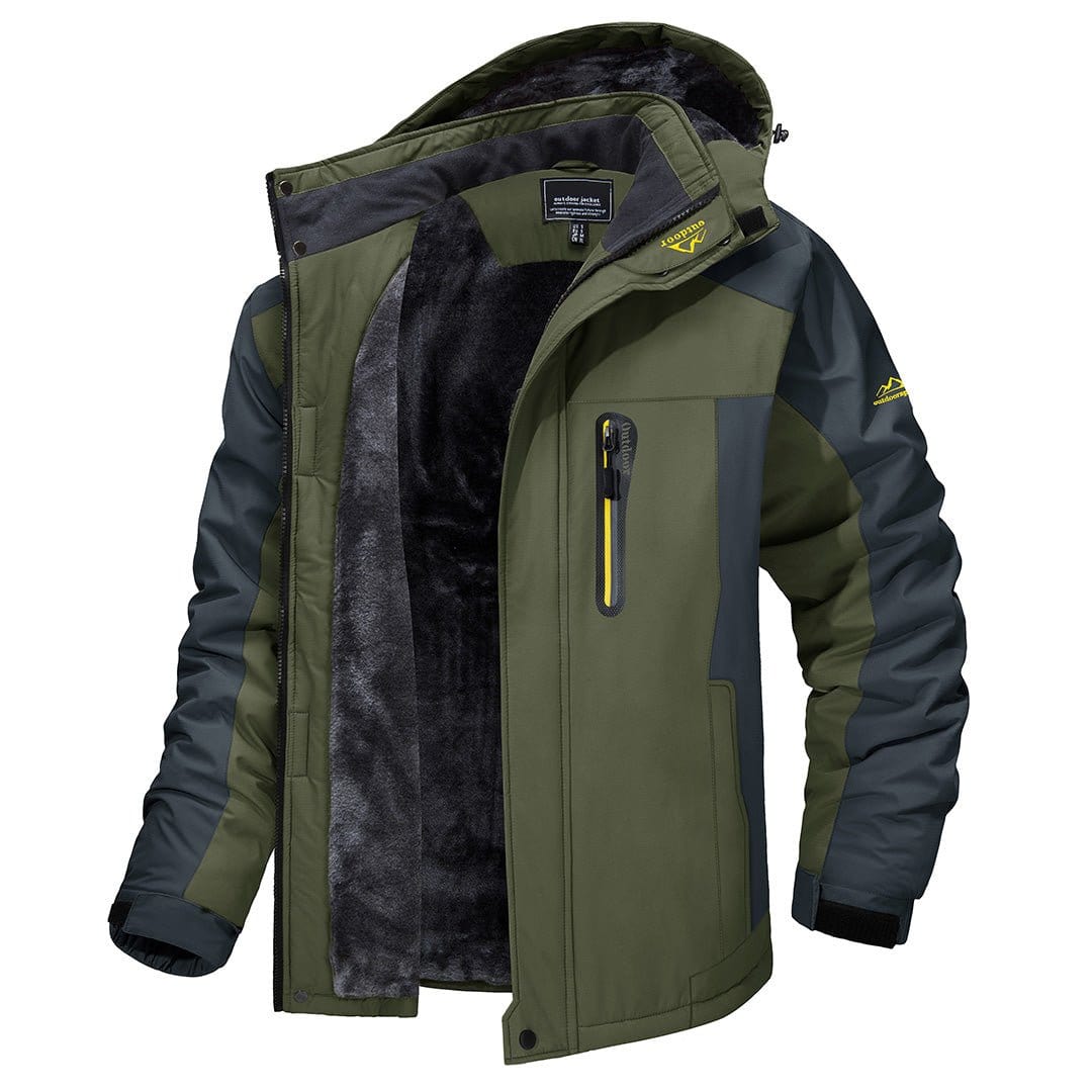 Men's Jackets Groen / S René - Waterdichte heren winterjas Mykozo