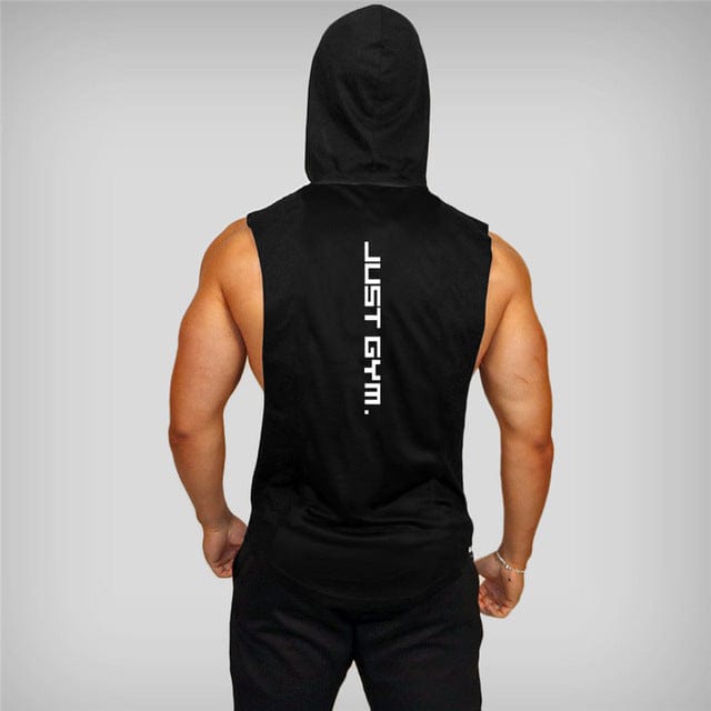 Tanktop hoodie Black / XL Aaron - Sportieve Hoodie Tanktop Mykozo