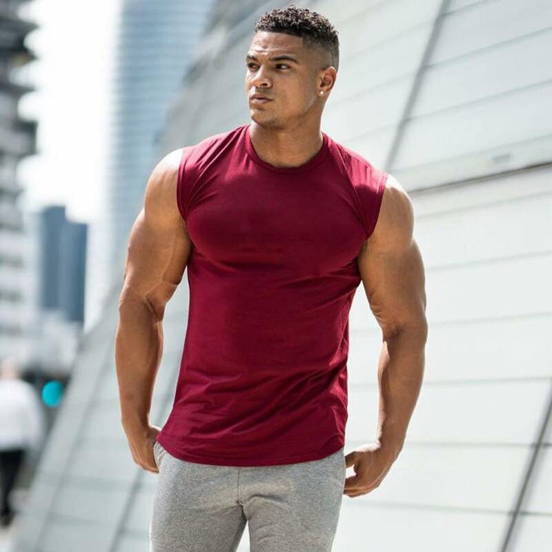 Tanktop Red / M Noa - Heren Gym Hemd Mykozo