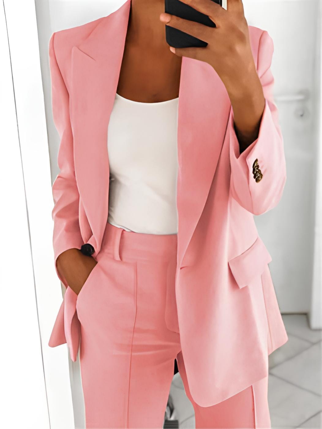 Women's Suit Roze / S Ursula | Elegante Dames Pakken Set Mykozo