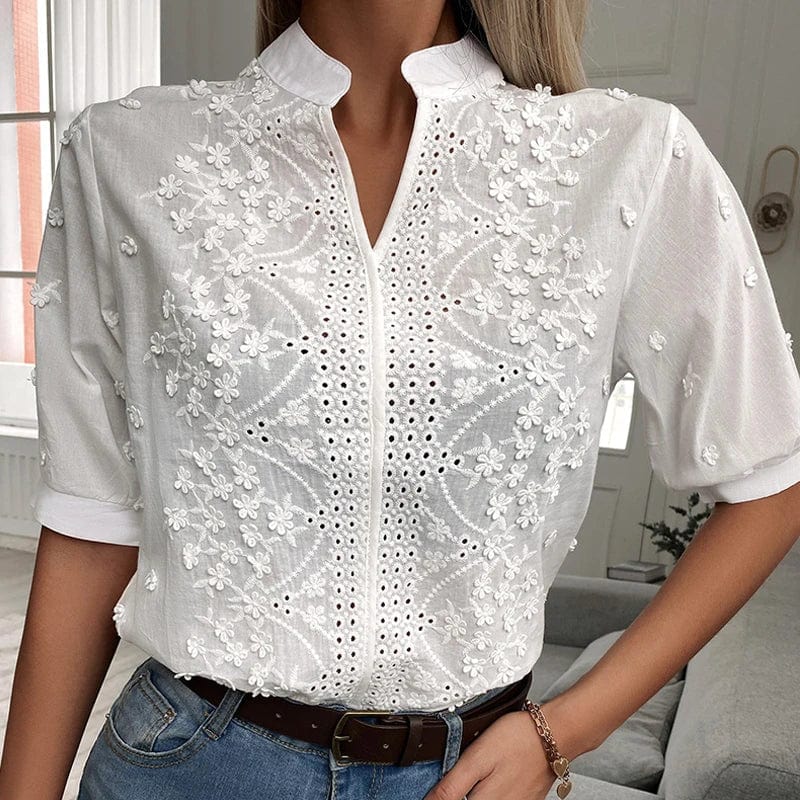 Blouses & Shirts Sanne | Schattige V-hals top Mykozo