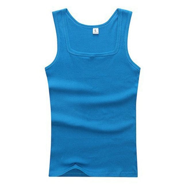 Tanktop Blue / L Sem - Heren Zomerhemd Mykozo