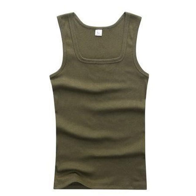 Tanktop Army Green / M Sem - Heren Zomerhemd Mykozo