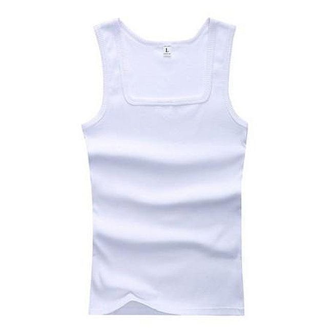 Tanktop White / M Sem - Heren Zomerhemd Mykozo