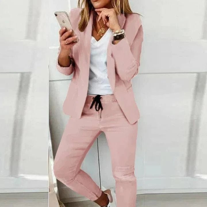 Senas | Comfy Bijpassende broek en blazer set - VAN MONTCLAIR NL