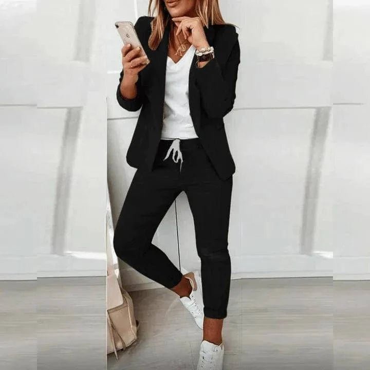 Senas | Comfy Bijpassende broek en blazer set - VAN MONTCLAIR NL