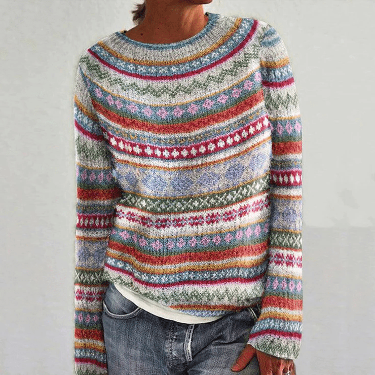 Sweater Thaisa | Elegante Warme gevoerde trui Mykozo