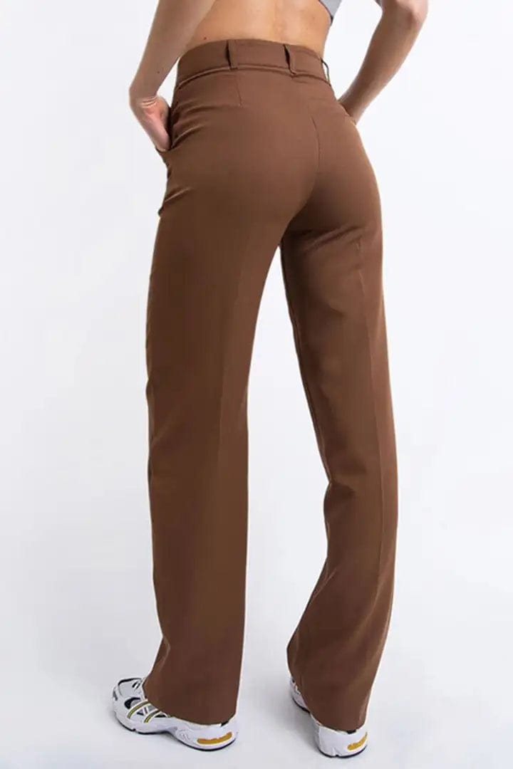 Yara | Comfy Rechte stevige broek Mykozo